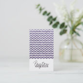 Chic Glitter Chevron Business Card Template (Standing Front)