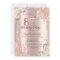 Chic Glitter Drips,Flowers Rose Gold 85th Birthday