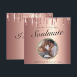 Chic Glitter Drips Photo Girlfriend Birthday Card<br><div class="desc">Elegant Personalised Card for your girlfriend or soulmate's birthday -  A great card for your girlfriend,  boyfriend,  or wife that can be customised by you with the name of your girlfriend or boyfriend and your own message.</div>