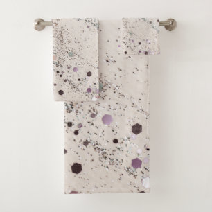 Chic Glitter Glam 1 #art #glitter Bath Towel Set