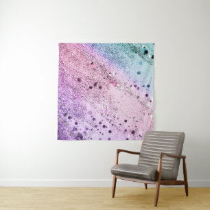 Chic Glitter Glam 4 (Unicorn Colours) #art #glitte Tapestry