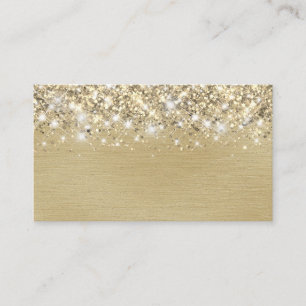 Chic Glittery Gold Foil Blank Place Card