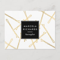 Chic Gold Bobby Pins Hair Stylist Salon