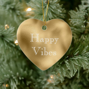 Chic Gold Ceramic Tree Decoration