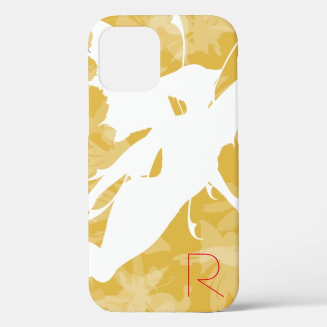 Chic Gold Fairy Monogram Case-Mate iPhone Case (Back)