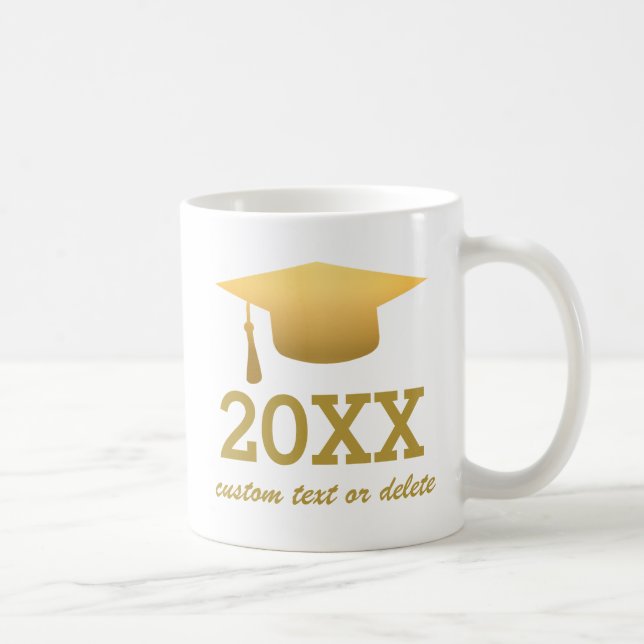 Chic Gold Foil Trendy Graduation Class of 2016 Coffee Mug (Right)