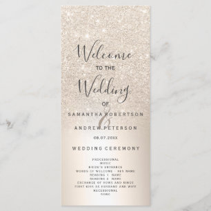 Chic gold glitter ombre metallic foil program programme