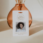 Chic Gold Logo Photo QR Code Business ID