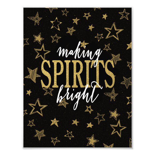 CHIC GOLD | MAKING SPIRITS BRIGHT STARS PHOTO PRINT (Front)