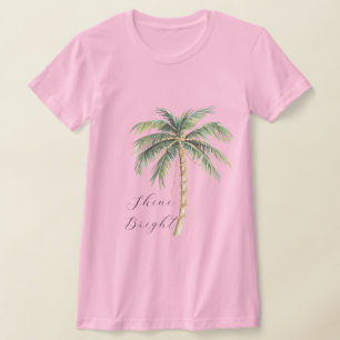 Chic Gold Palm Tree  T-Shirt