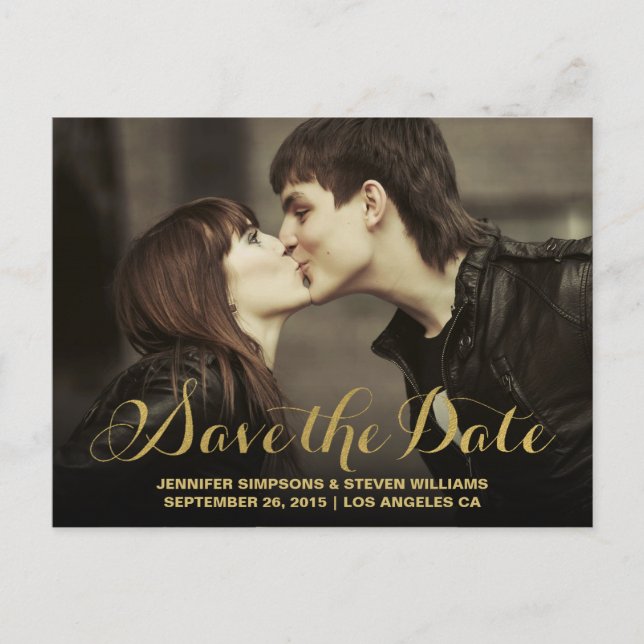 CHIC GOLD | SAVE THE DATE ANNOUNCEMENT (Front)