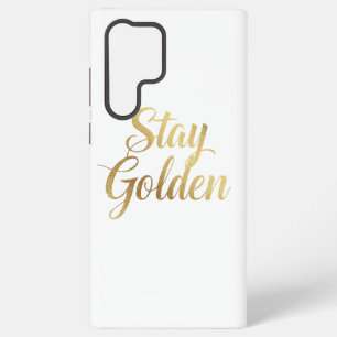 Chic Gold Script Motivational Message Samsung Galaxy Case