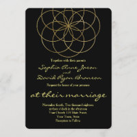 Chic Gold Seed of Life Sacred Geometry Wedding