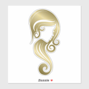 Chic Gold Shine Beauty Girl Hair & Makeup Salon
