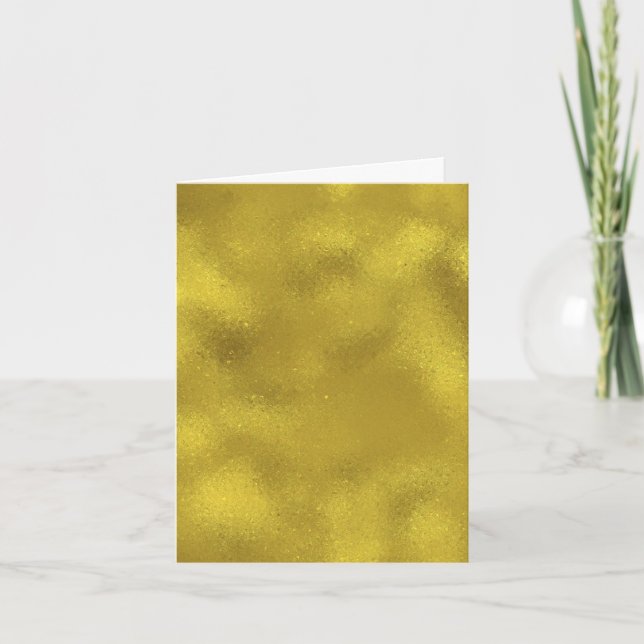 Chic Gold Sparkle Abstract Thank you (Front)