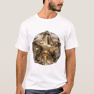 Chic Gold STAR BALL Bold Design T-Shirt