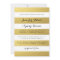 CHIC GOLD STRIPES WEDDING INVITATION