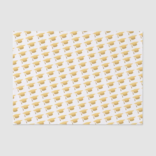 Chic Gold Trendy Graduation Party Class of 2016 Tissue Paper (Front)