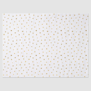 Chic Gold White Dots Tissue Paper