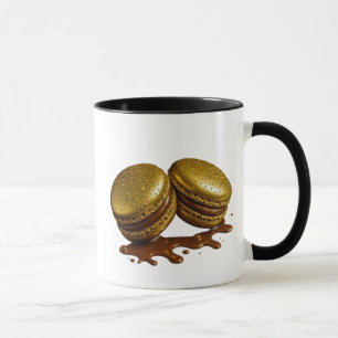 Chic golden macaroon mug