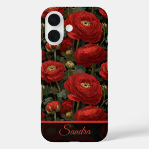 Chic Graduation Gift Ranunculus Flower Name iPhone 16 Case
