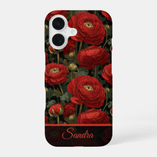 Chic Graduation Gift Ranunculus Flower Name iPhone 16 Case