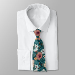 Chic Graduation Gifts For Him Tropical Flower Tie