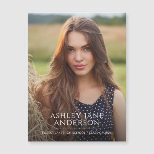 Chic Graduation Photo Announcement