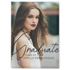 Chic Graduation Photo Handwritten Script Overlay