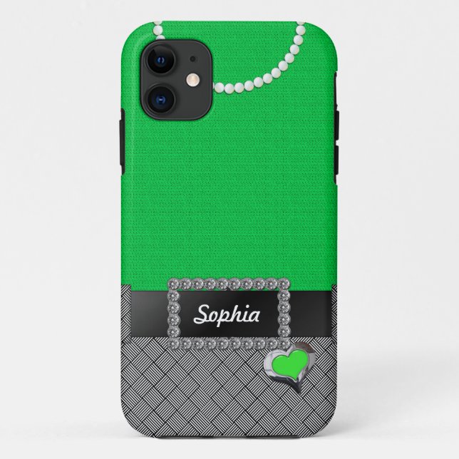 Chic Green Dress iPhone 5/5s Case (Back)