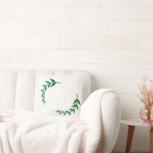 Chic Greenery Baby Shower Cushion