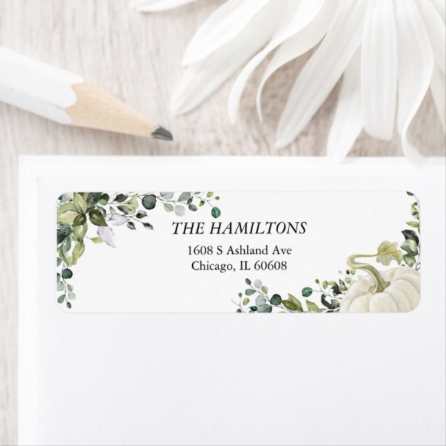 Chic Greenery Eucalyptus Pumpkin Thanksgiving (Insitu)