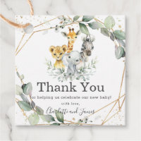 Chic Greenery Jungle Animals Baby Shower Birthday