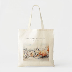 Chic Greenville South Carolina Landscape Wedding Tote Bag