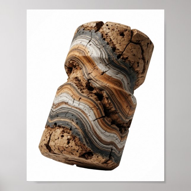 Chic Grey ABSTRACT ART Design Poster (Front)