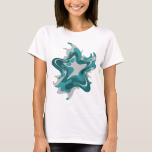 Chic Grey ABSTRACT ART Modern Design T-Shirt