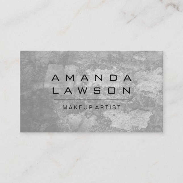 Chic Grunge Grey (appointment) Appointment Card (Front)