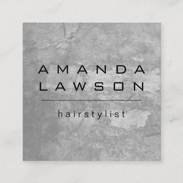 Chic Grunge Grey (appointment) Appointment Card (Front)