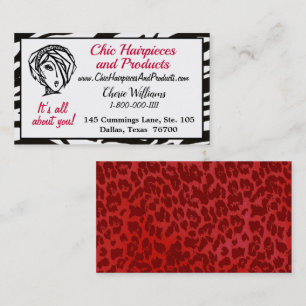 "Chic Hair Pieces &Products” Diva Business Card