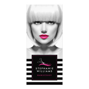 Chic Hair Salon Price List Rack Card
