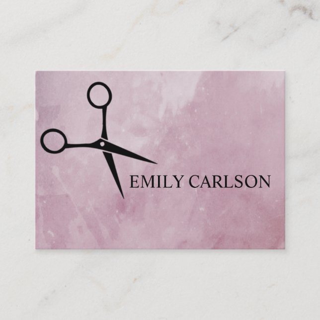 Chic Hair Stylist Business Card (Front)