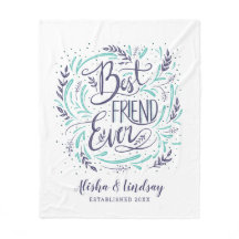 Chic Hand Lettered Best Friend Ever Personalised