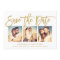Chic Hand Lettered Save The Date Photo Collage
