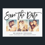 Chic Hand Lettered Save The Date Photo Collage<br><div class="desc"></div>