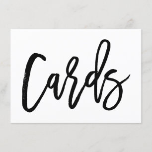 Chic Hand Lettered Wedding Cards Print