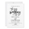Chic Hand Lettered Wedding Invitation