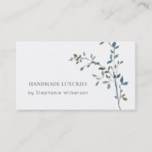 Chic Handmade Elegant Greenery Business Card