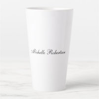 Chic Handwriting Black White Plain Minimalist