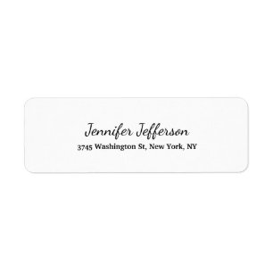 Chic Handwriting Script Creative Plain Black White
