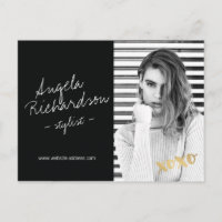 Chic Handwritten Fashion Stylist Actor Model Photo